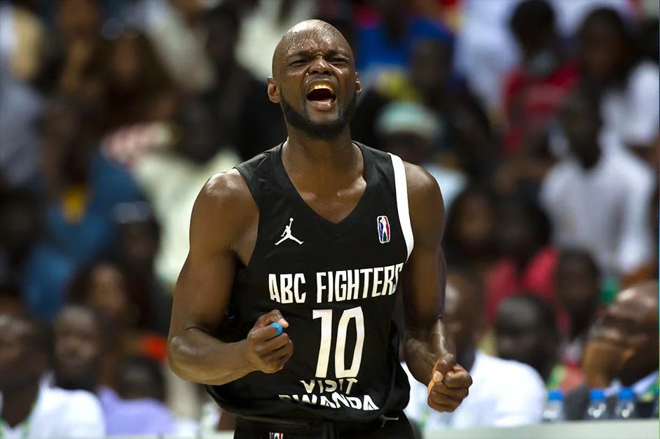 Abdoulaye Harouna lors d'un match de basket-ball