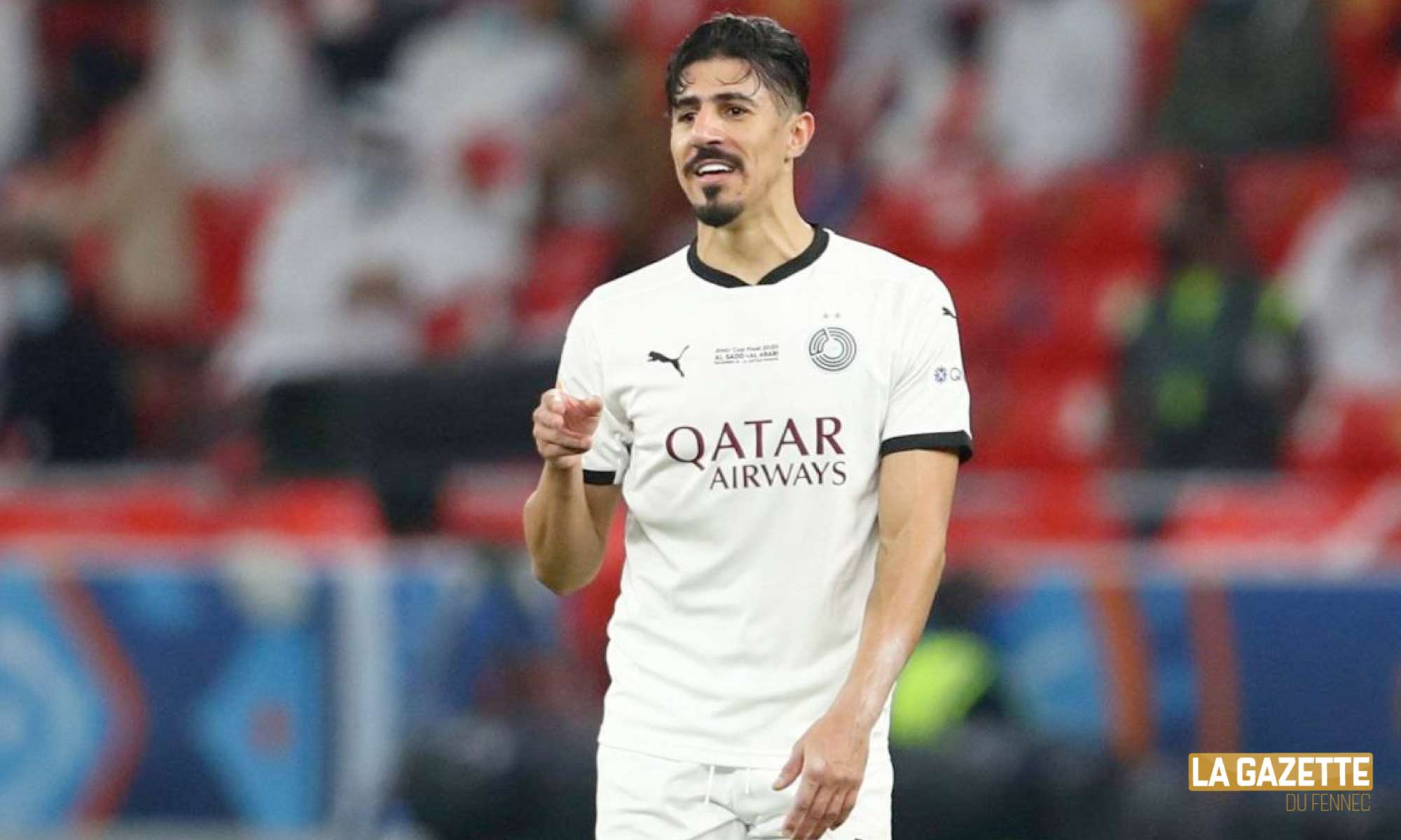 Baghdad Bounedjah, attaquant de l'équipe nationale algérienne