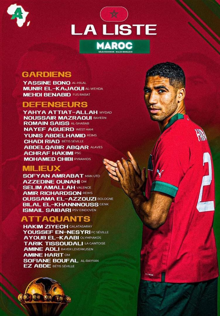 Equipe nationale du Maroc lors de la Coupe du monde 2022