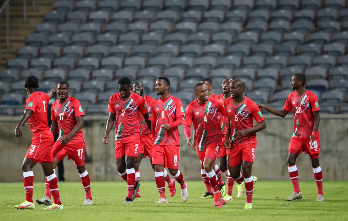 Joueurs namibiens pour le stage d'avant-CAN