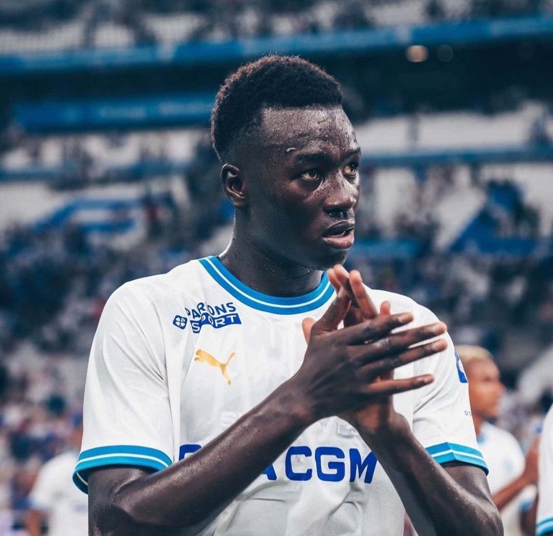 Pape Gueye lors d'un match avec l'Olympique de Marseille