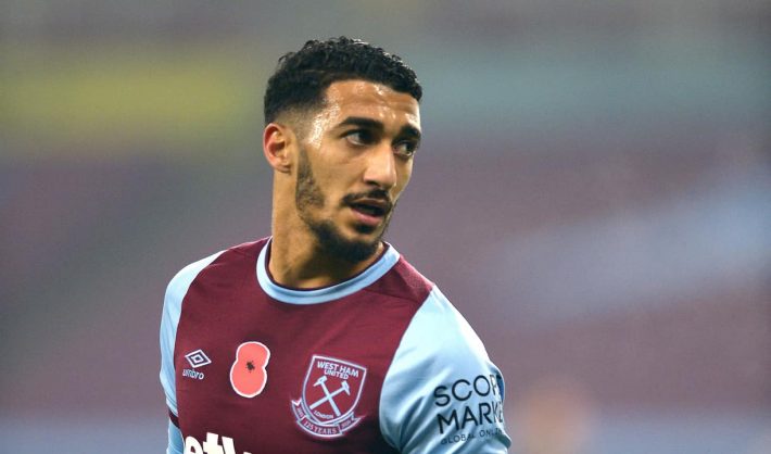 Saïd Benrahma lors d'un match avec West Ham