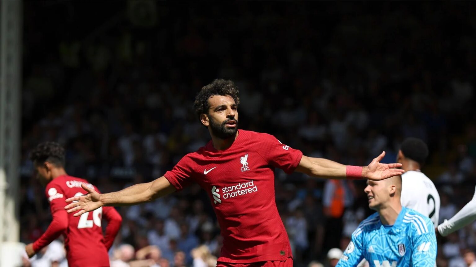 Mohammed Salah célèbre son 151e but en Premier League