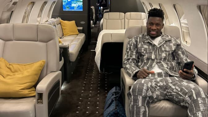 André Onana jouant pour le Cameroun lors de la CAN 2023