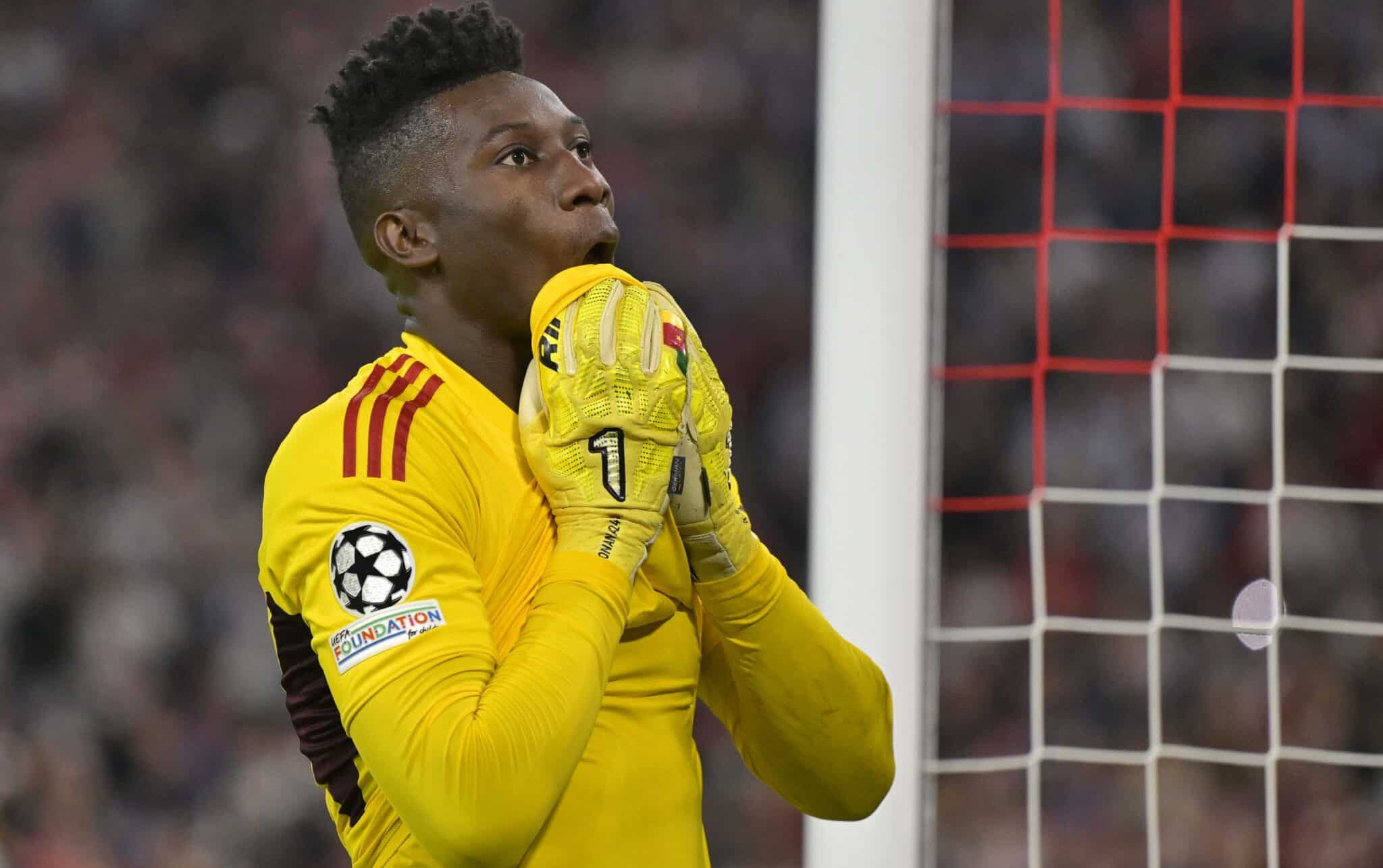 André Onana avec le maillot de Manchester United