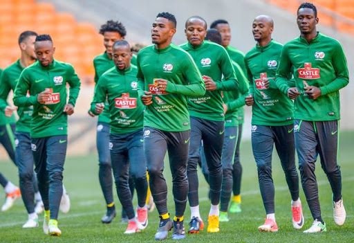 Les Bafana Bafana en action lors de la Coupe d'Afrique des Nations 2023