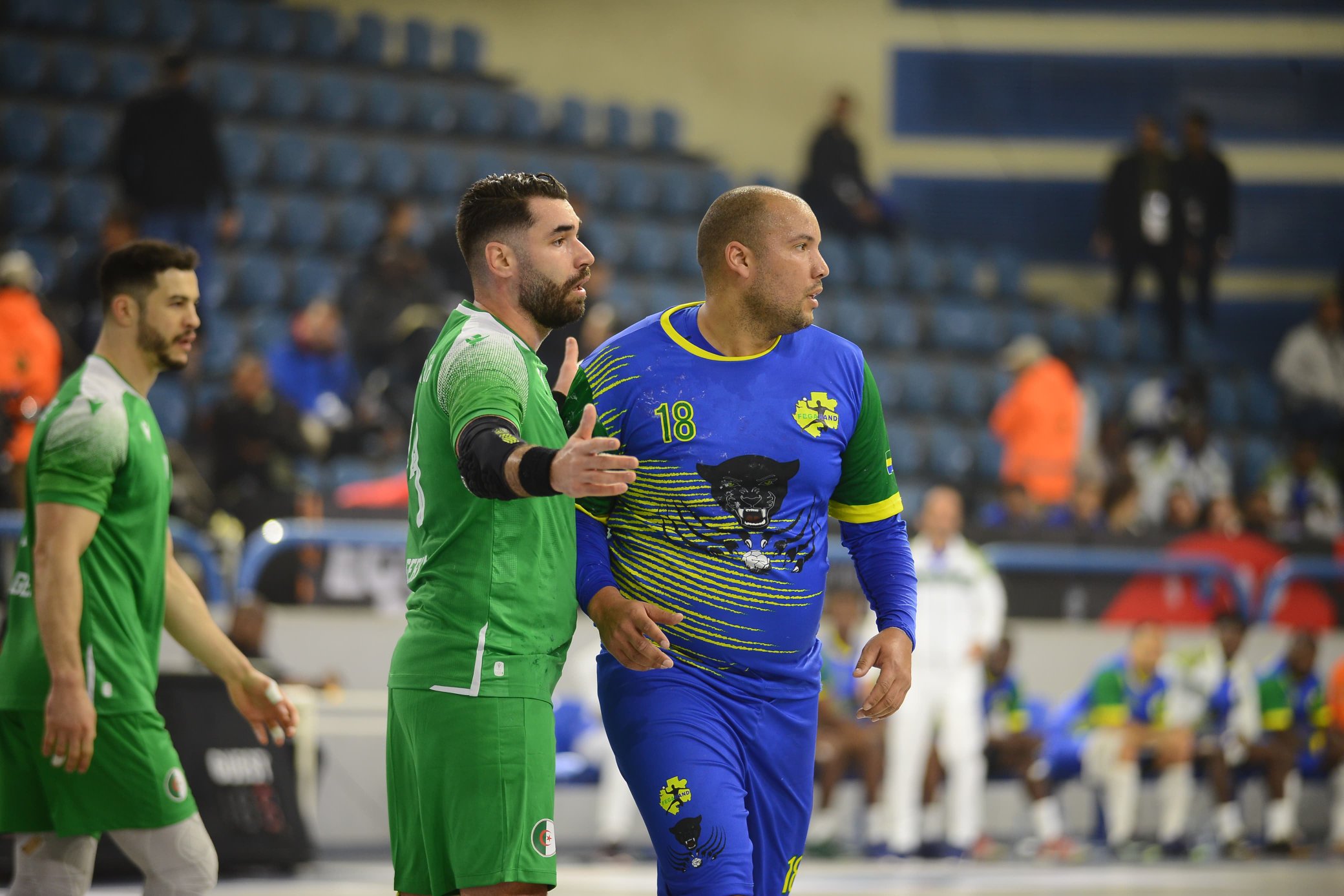 Hadj Sadok, arrière droit de l'équipe algérienne de handball