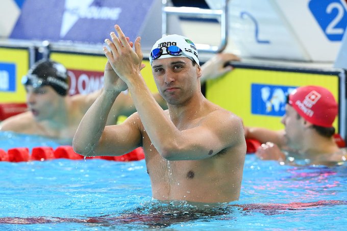 Chad Le Clos lors de l'Euromeet à Luxembourg