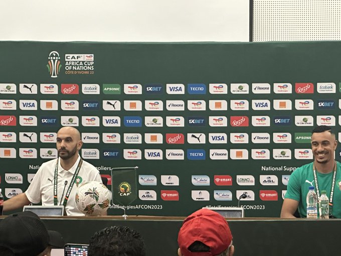 Conférence de presse de l'équipe nationale marocaine de football