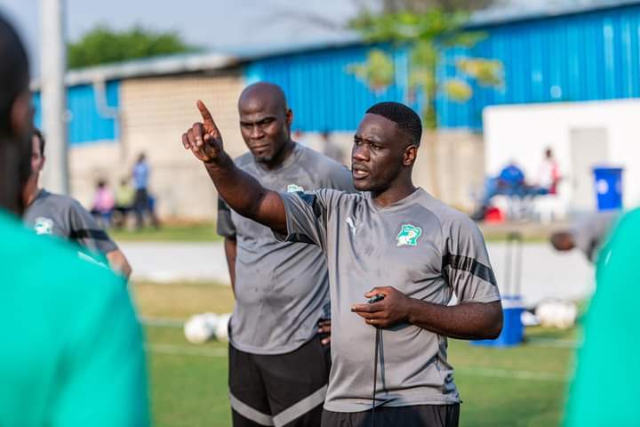 Séance d'entraînement de l'équipe de la Côte d'Ivoire