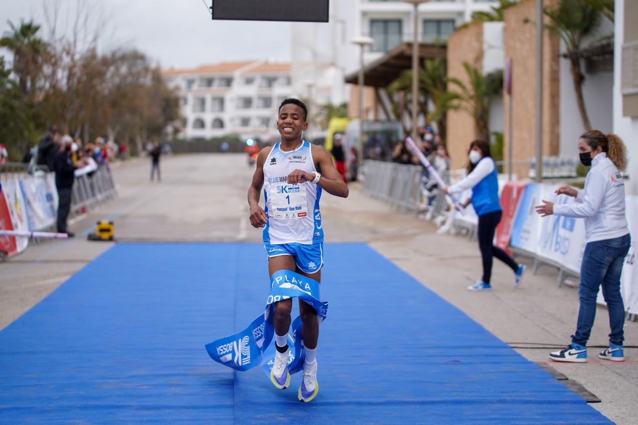 Youssef Benhadi et Nawal Yahi lors de la course des Métropolitaines de Saint-Grégoire