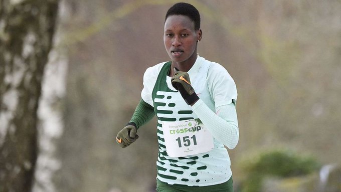 Edinah Jebitok lors du Cross Country Tour à Hannut