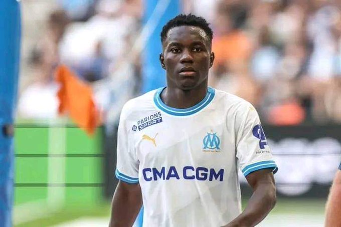 François-Régis Mughe, attaquant camerounais de l'Olympique de Marseille