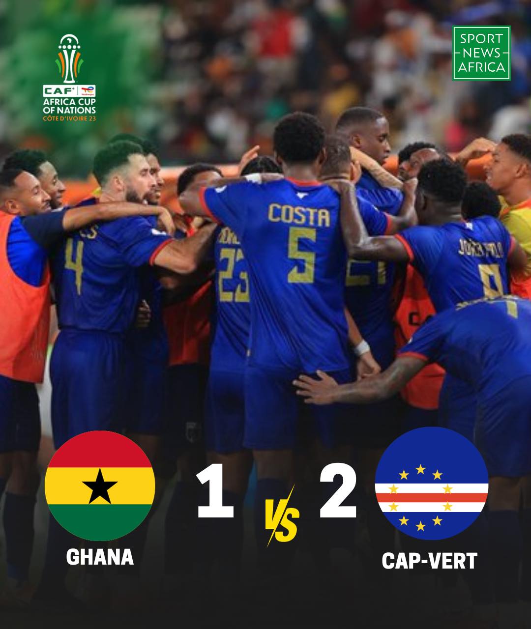 Gary Rodrigues célèbre son but contre le Ghana