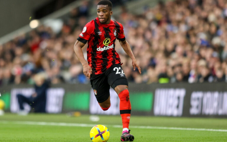 Hamed Junior Traoré playing for Bournemouth