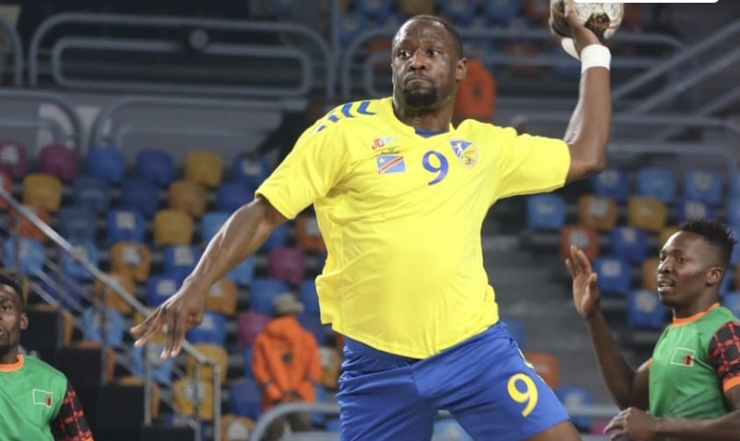 Les joueurs de handball en action lors de la CAN 2024