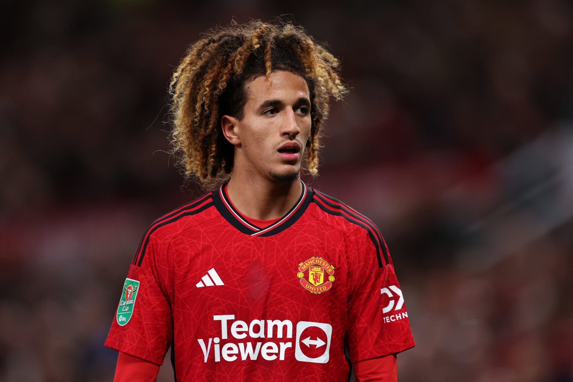 Hannibal Mejbri en action pour Manchester United