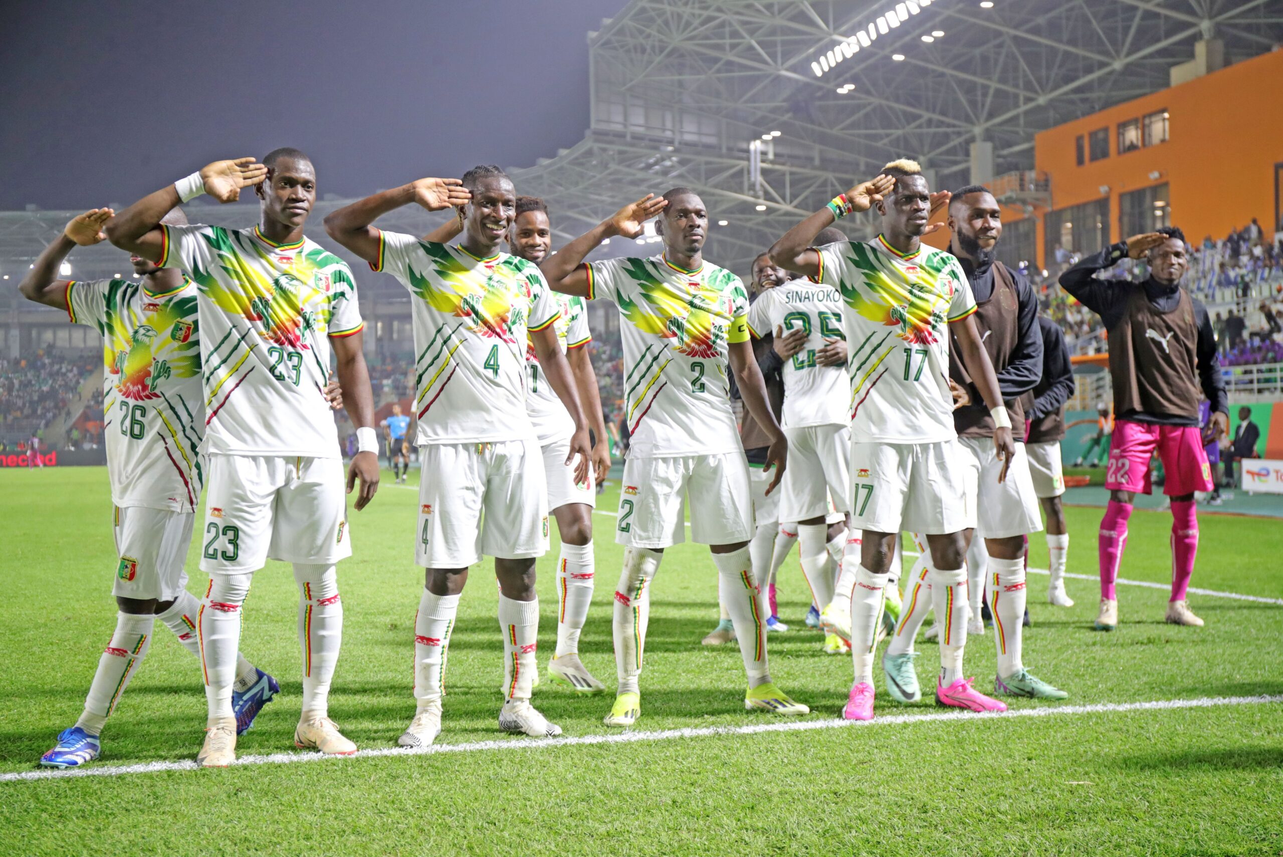 Match de football entre le Mali et le Burkina Faso lors de la CAN 2023
