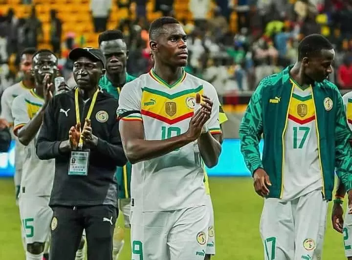 Moussa Niakhaté lors de la conférence de presse avant le match contre la Côte d'Ivoire