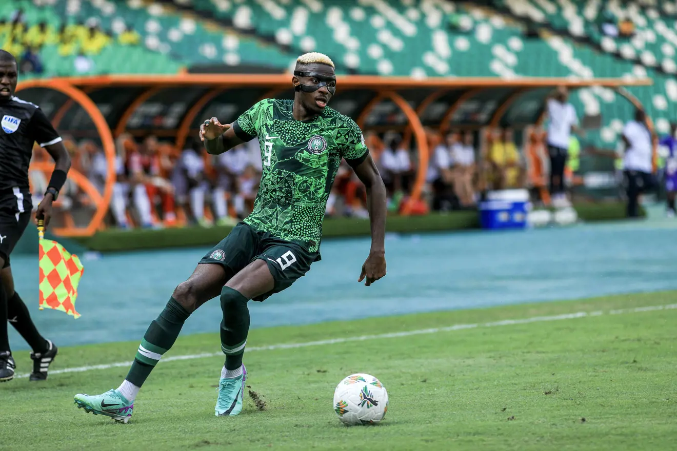 Match de football entre le Nigeria et la Guinée-Bissau