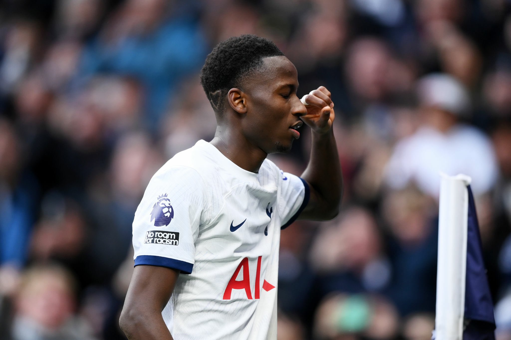 Pape Matar Sarr lors d'un match avec Tottenham