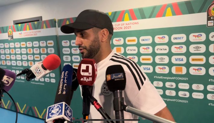 Riyad Mahrez, capitaine de l'équipe nationale d'Algérie