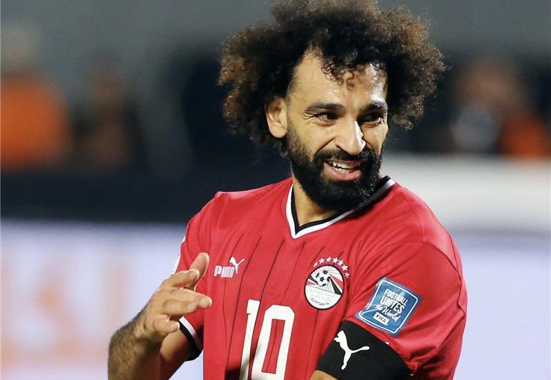 Mohamed Salah lors du match de la CAN 2023 contre le Ghana