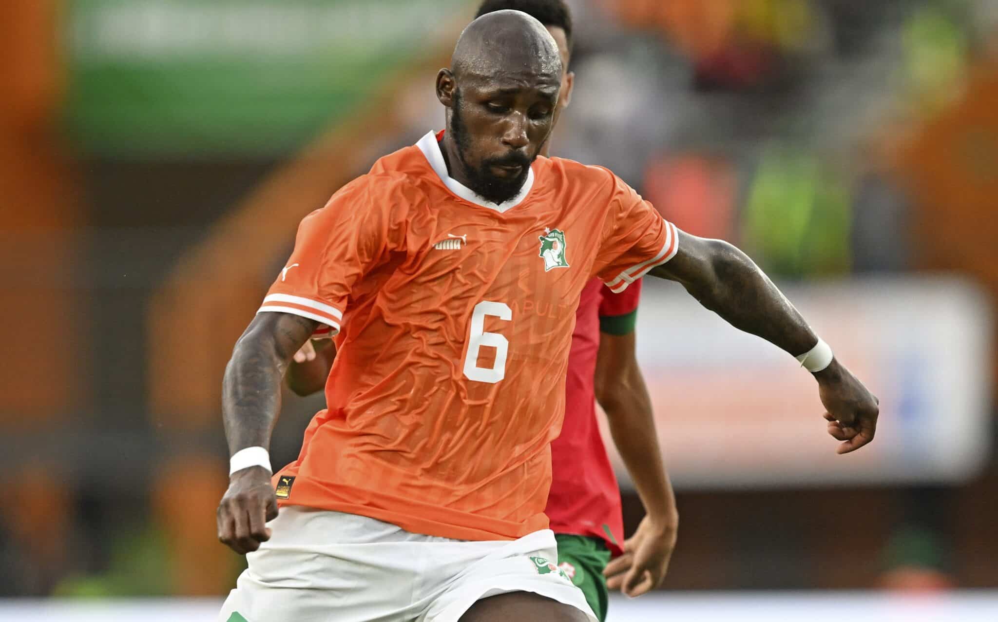 Seko Fofana celebrating his goal in the African Cup of Nations