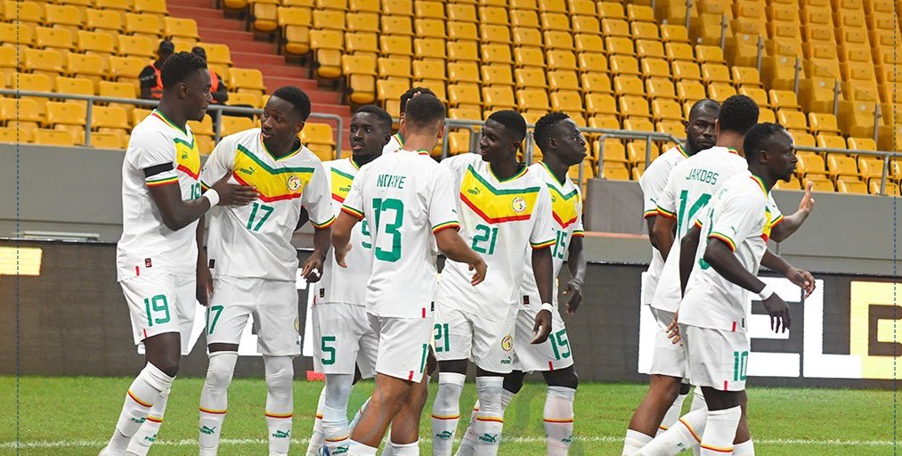 Équipe de football du Sénégal lors d'un match