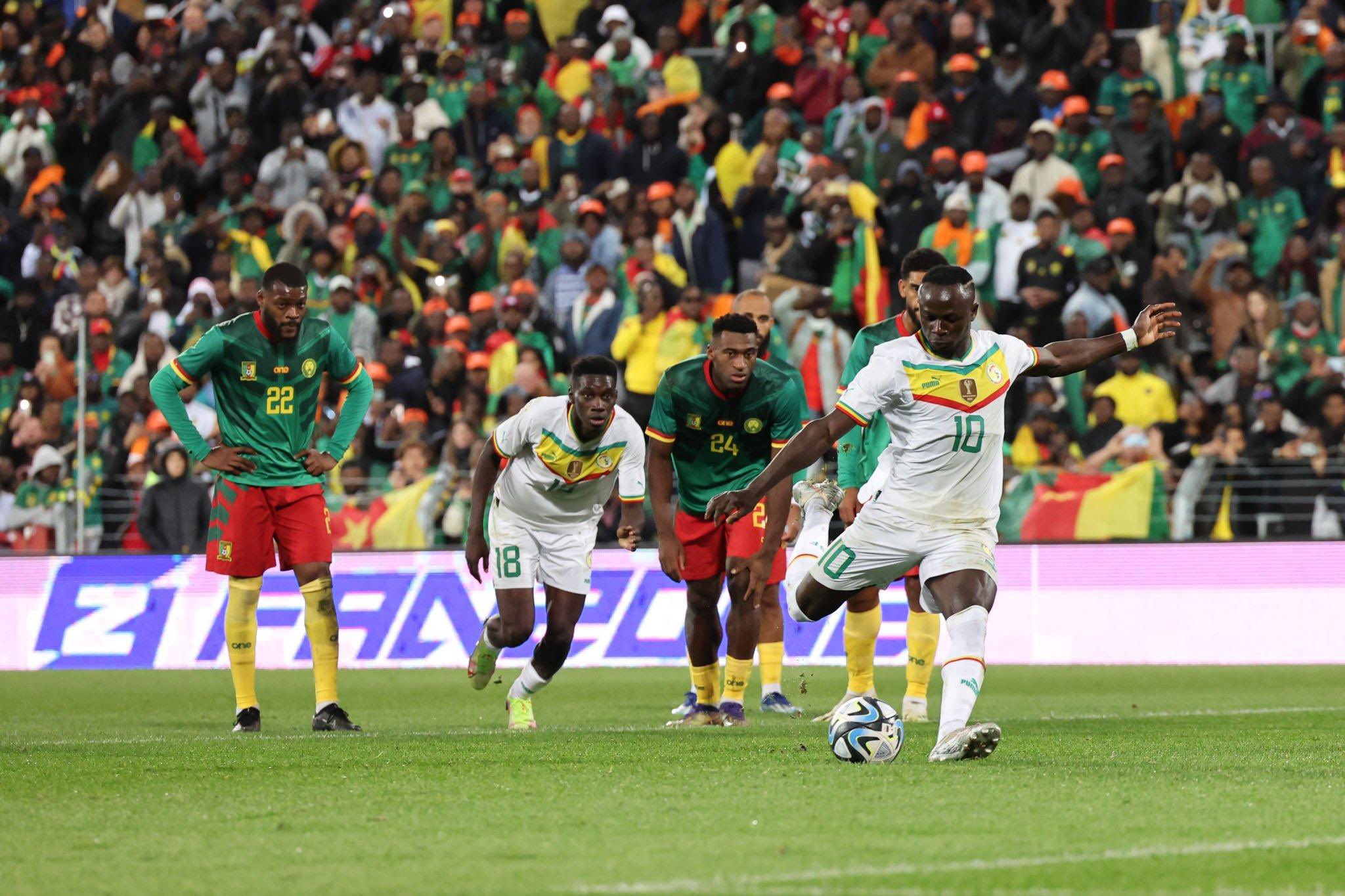 Affiche du match entre le Sénégal et le Cameroun