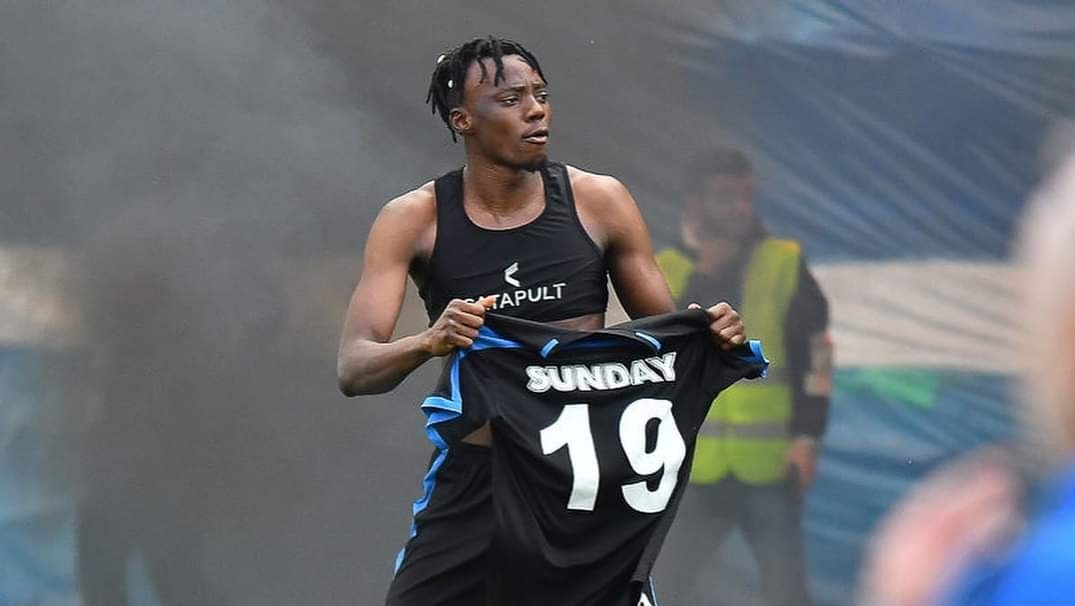 Sunday Adetunji lors de son départ du FK Cukaricki