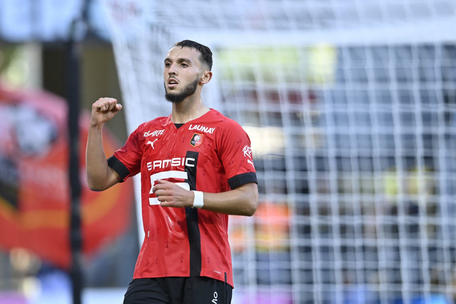 Amine Gouiri after the match against PSG