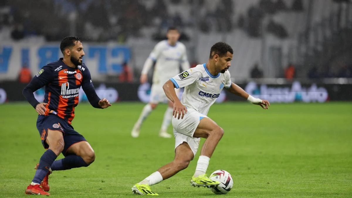 Pierre-Emerick Aubameyang avec le maillot de l'Olympique de Marseille