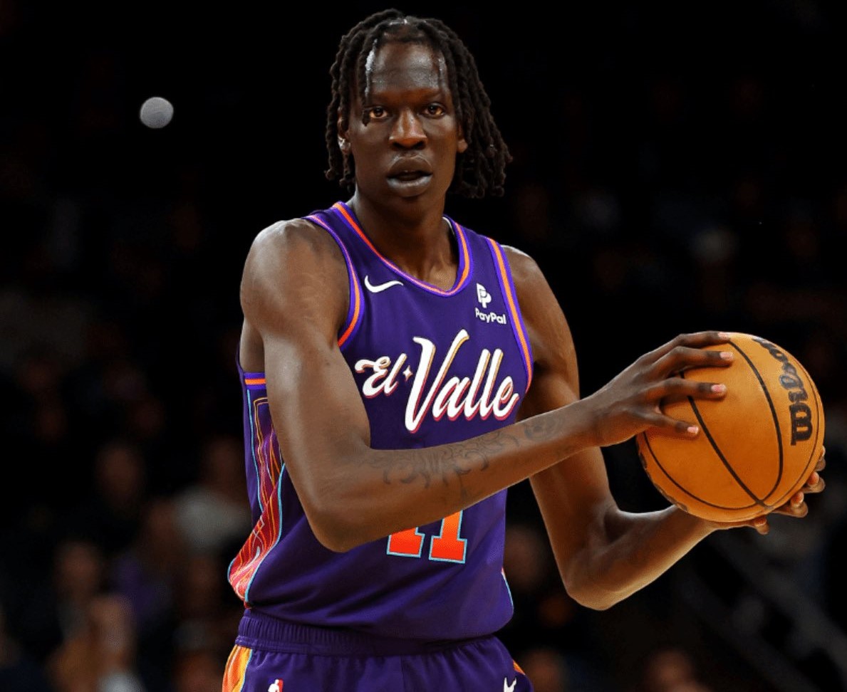 Bol Bol in action during the NBA game