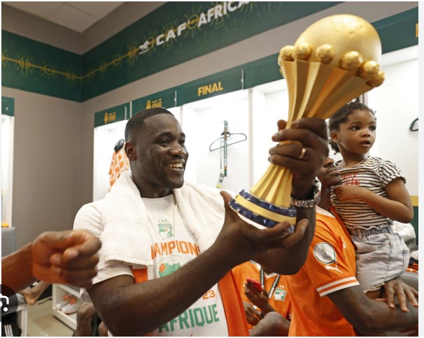 Emerse Faé lors de la victoire de la Côte d’Ivoire en Coupe d'Afrique des Nations