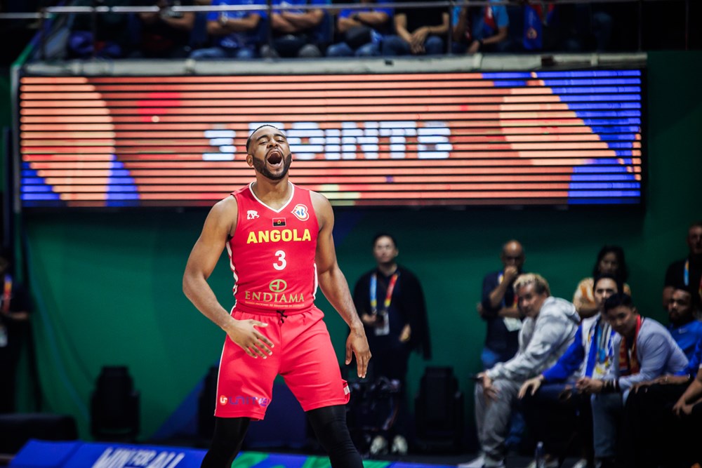 Photo du match de qualification entre la Guinée et l'Angola à l'Afrobasket 2025