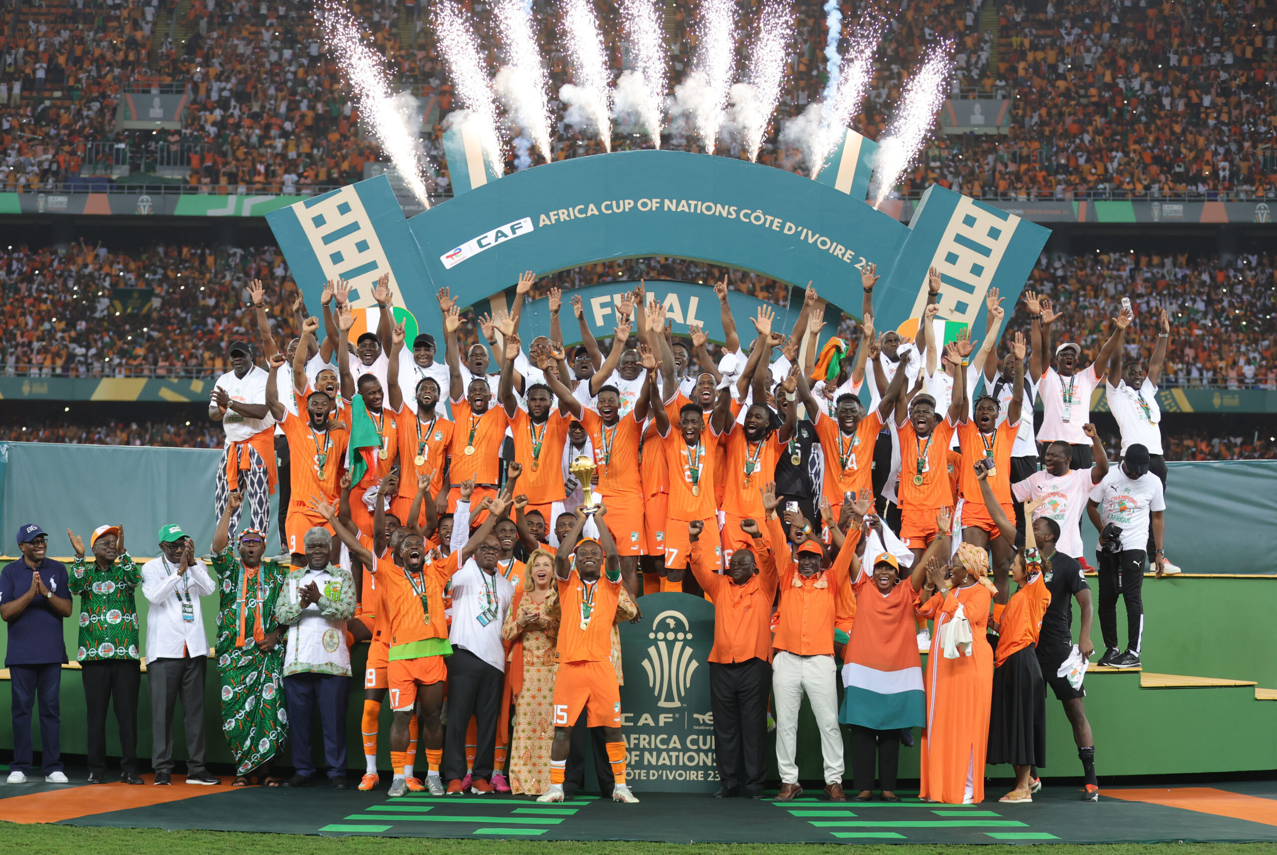 Les Éléphants de Côte d'Ivoire en action lors d'un match amical