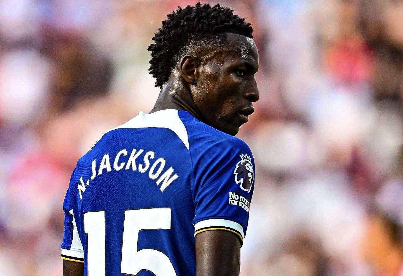 Nicolas Jackson lors d'un match avec Chelsea