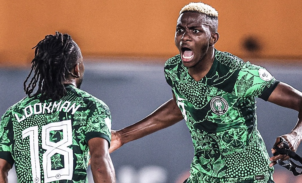 Victor Osimhen lors de la demi-finale entre le Nigeria et l'Afrique du Sud