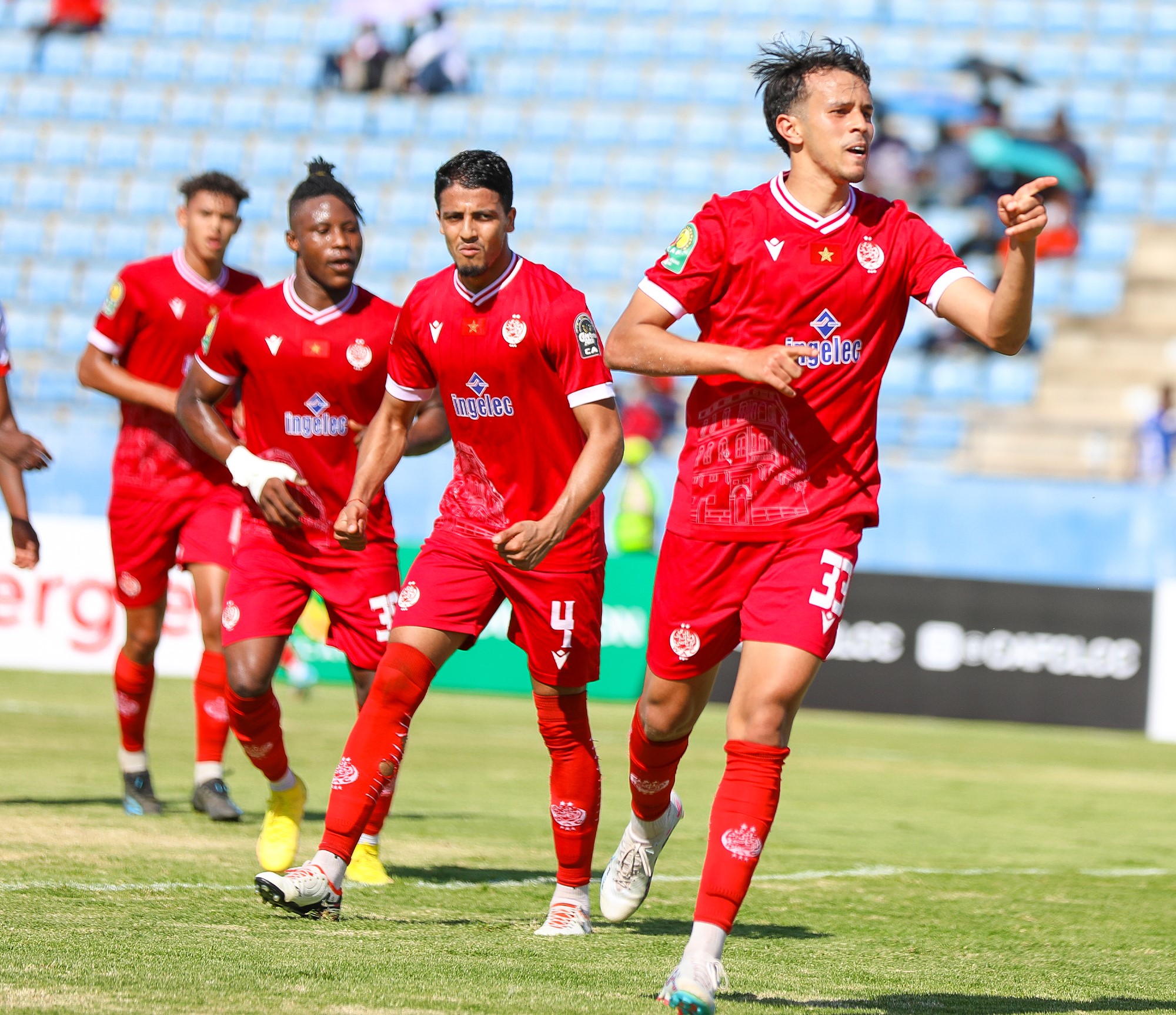 Le Wydad célèbre sa victoire contre Jwaneng Galaxy