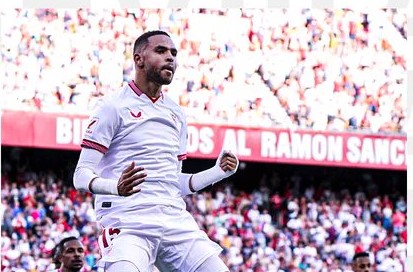 Youssef En-Nesyri célèbre son doublé contre le Rayo Vallecano