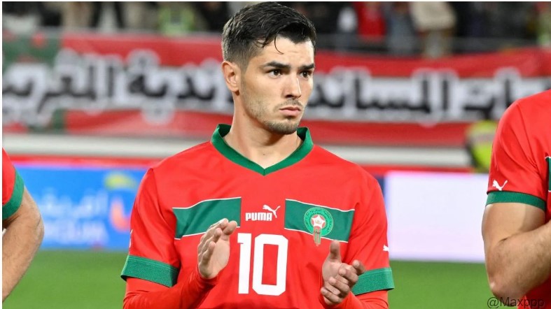 Brahim Diaz en action avec l'équipe nationale marocaine