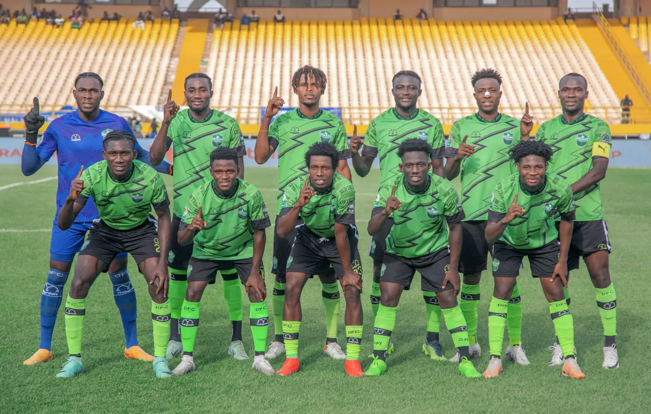 Dreams FC players celebrating their victory