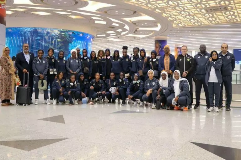 Image de l'équipe féminine U20 de la Mauritanie en stage en Arabie saoudite