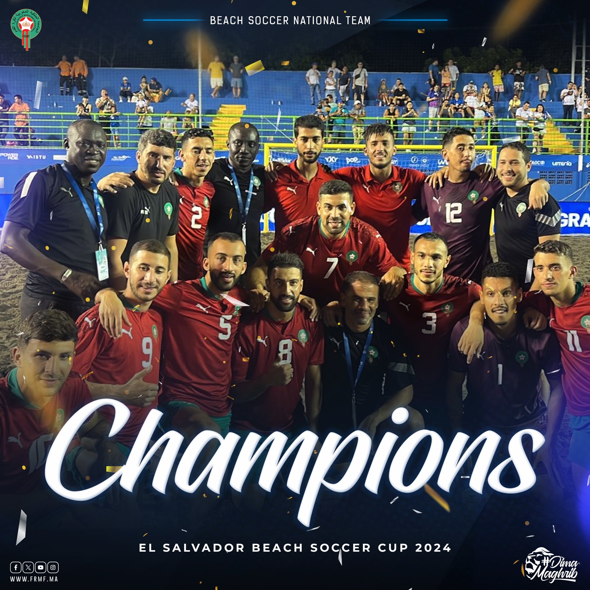 Equipe B du Maroc remporte le tournoi international de Beach Soccer d'El Salvador