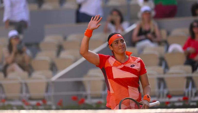 Ons Jabeur during a tennis match