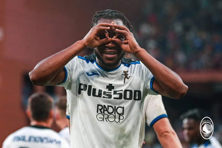 Ademola Lookman en action pour l'Atalanta Bergame