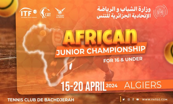 Joueur de tennis lors du Championnat d'Afrique-U16