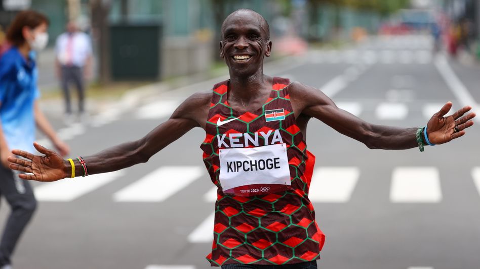 Eliud Kipchoge lors d'une course