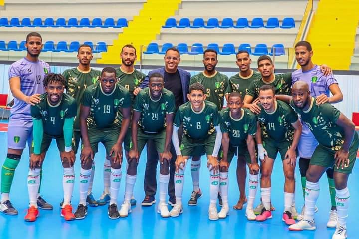 Equipe de futsal mauritanienne lors de la CAN Futsal 2024
